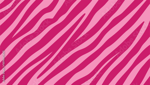 Psychedelic retro zebra or tiger pattern background. pink animal colored skin background.