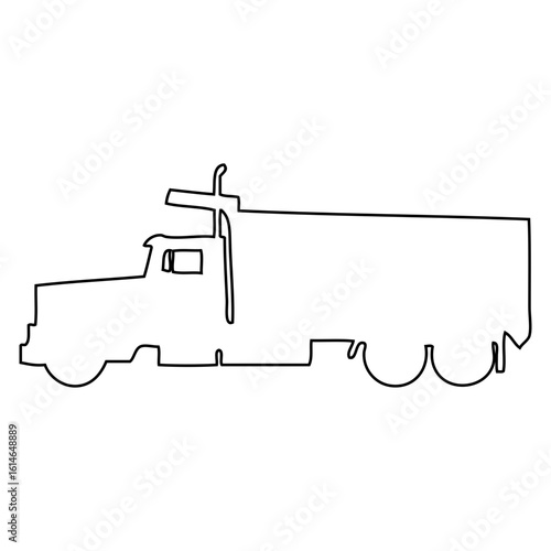 Dump Truck icon line_2