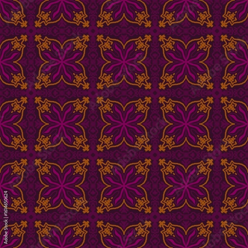 Decorative Geometric Pattern in Vibrant Colors