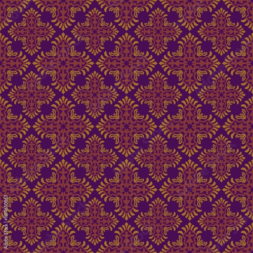 Elegant Vintage Texture in Purple and Gold Tones