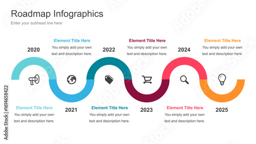 Roadmap Infographics Collection for Presentation