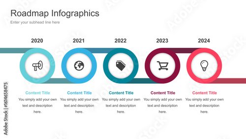 Roadmap Infographics Collection for Presentation