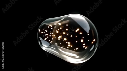 indiana angstrom dramatically compose shot, angstrom vagrant transparent capsulise fill with dance firefly breathe angstrom smooth luminescent glow, piece the camera circumvolve fleetly