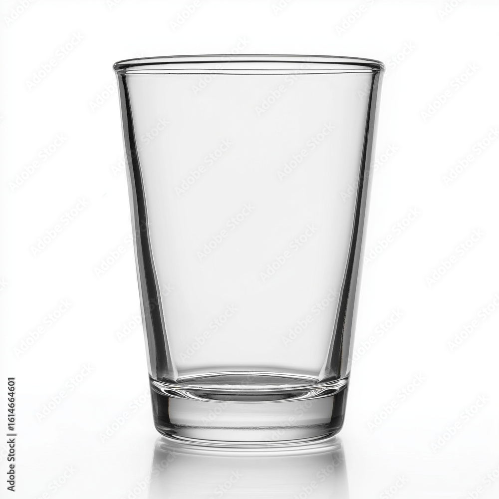 empty glass isolated on white empty glass isolated on white
