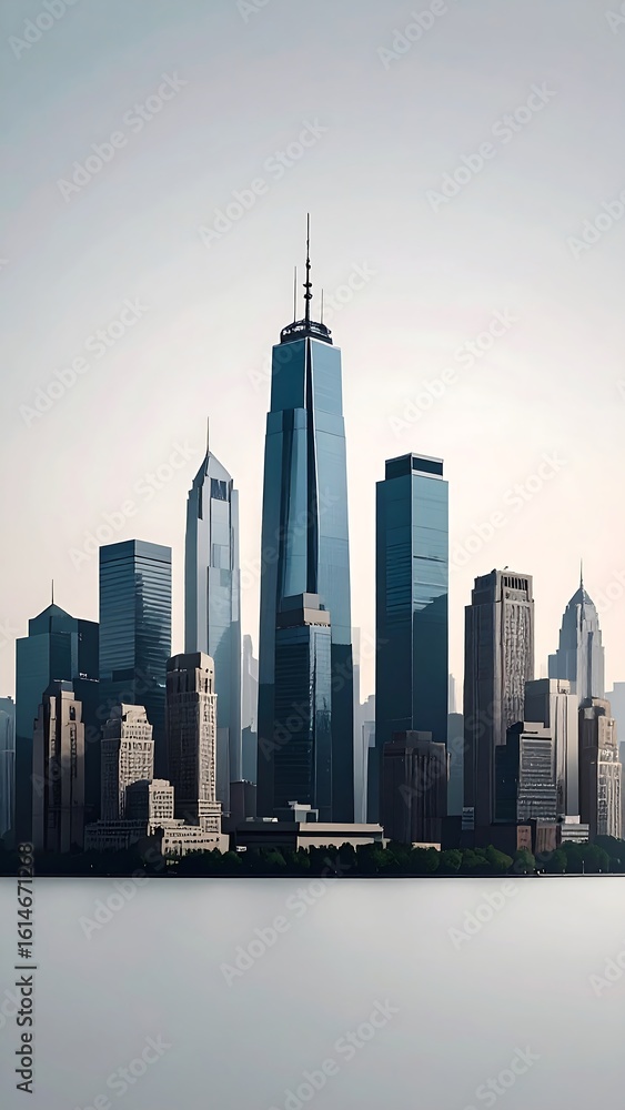 Fototapeta premium City skyline with modern buildings