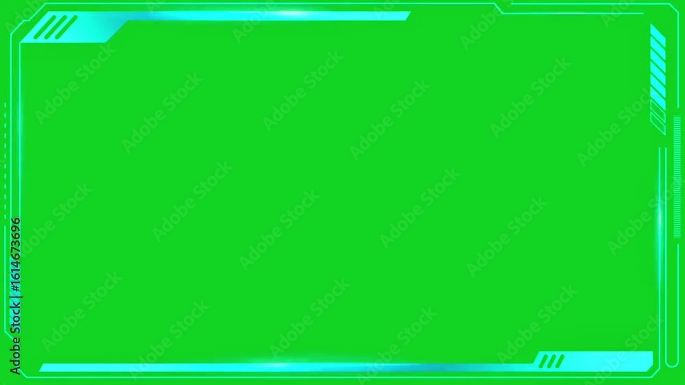 blue Loading animation, Futuristic Red HUD Frame Animation Overlay ...