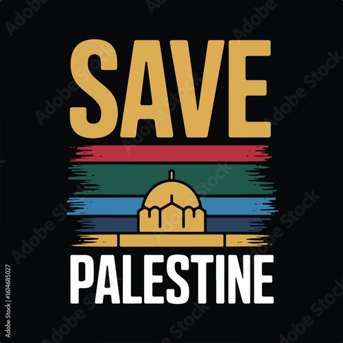 Save Palestine | Solidarity illustration.