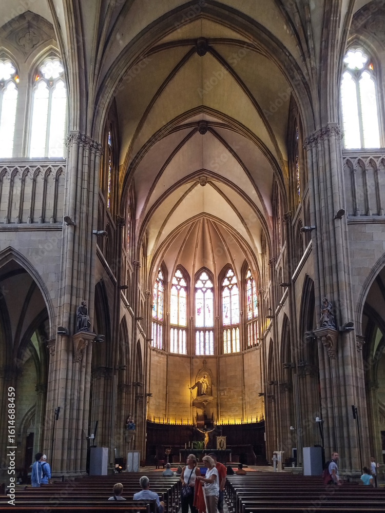 Fototapeta premium Interior catedral del buen pastor, San Sebastián (España)