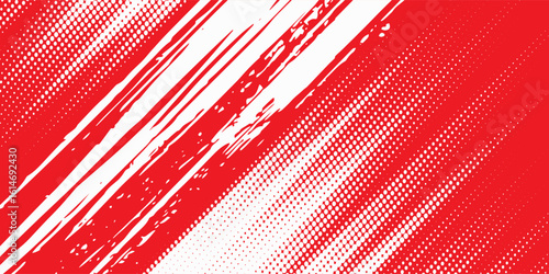 red and white brush wrap car sticker pattern abstract banner sporty lines red and white color combination grunge brush modern pattern racing motorsport vector design.