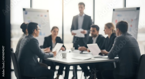 Business meeting in a modern office