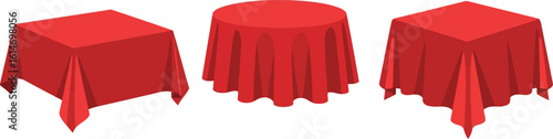 Shop red tablecloths for round square tables event decor party supplies online purchase now deals