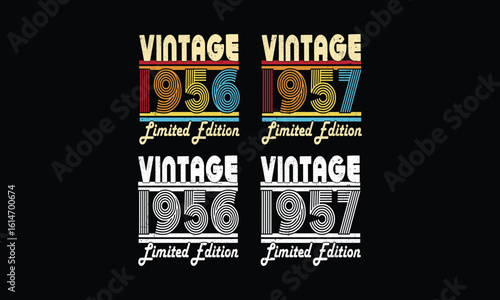 Awesome since 1956 to 1957 vintage.Vintage T shirt bundles