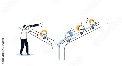 Strategizing and leading innovation through a bifurcated path of bright ideas and collaborative efforts
