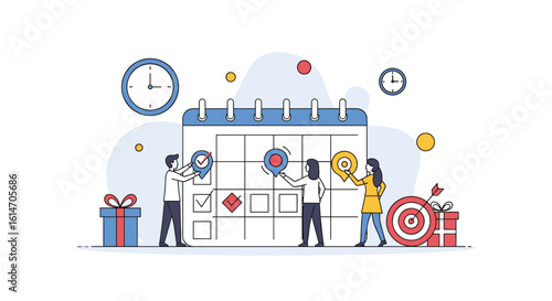 Efficient team collaboration for achieving business goals and project success through strategic planning and time management