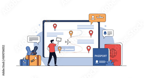 Visualizing journey planning and navigation with interactive maps and location tracking systems