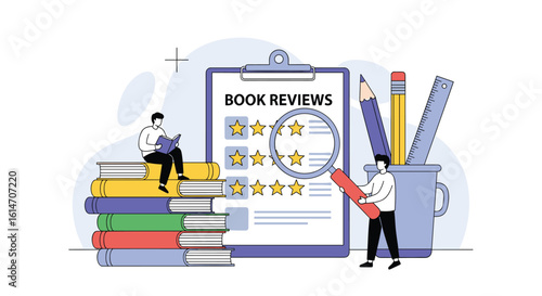 Evaluating reader opinions and literary appraisals through detailed book reviews and star ratings