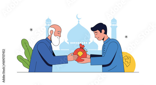 Generous giving and community support illustrating islamic philanthropy and charitable acts