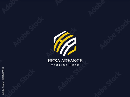 Business modern lettering logo design