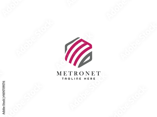 Business modern lettering logo design
