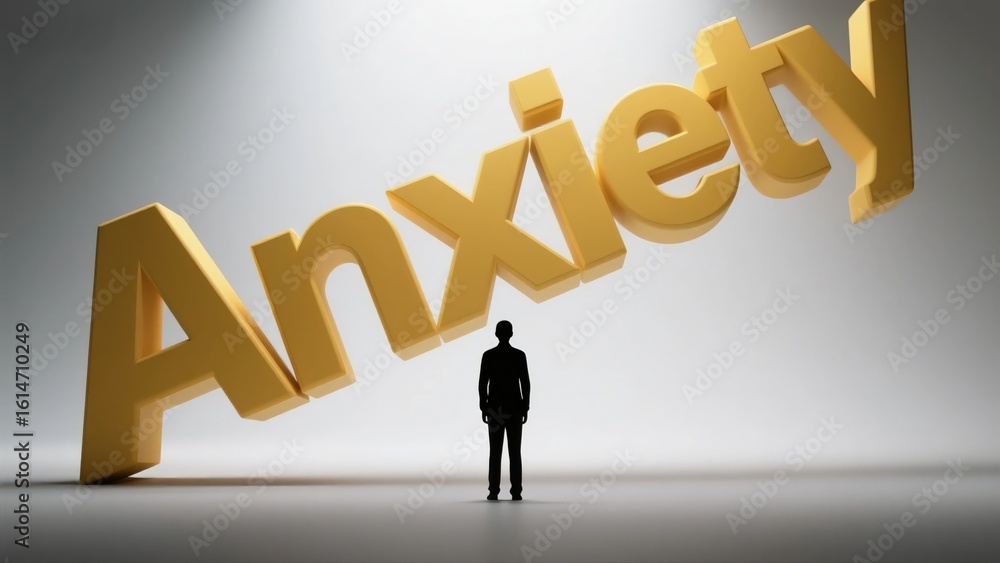 Fototapeta premium Man Silhouette Standing Under