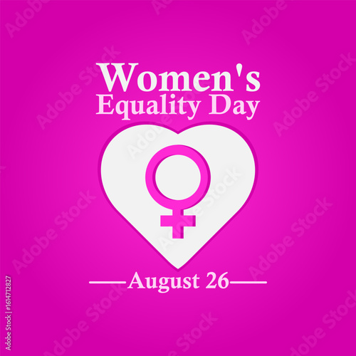 Vector graphic of Women’s Equality Day ideal for Women’s Equality Day celebration.