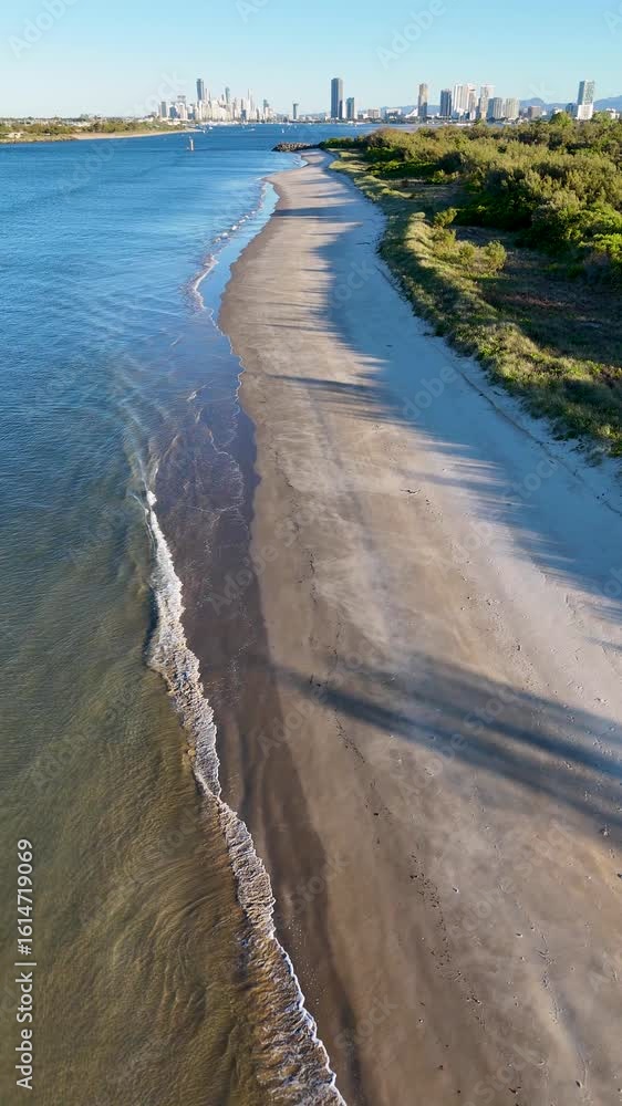 custom made wallpaper toronto digitalAerial View of Gold Coast Beach at Sunset