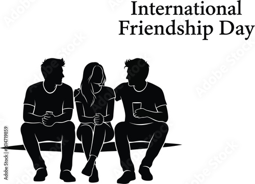A group of friends are sitting together and chatting international friendship day, celebrating the bonds of friendship
