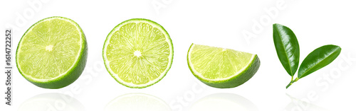 lime slice isolated on transparent background. © Amelia NF