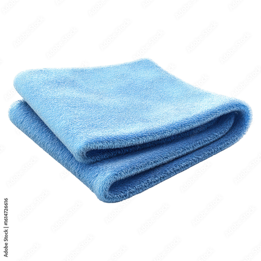 Detailed Illustration of a Folded Microfiber Cleaning Cloth Detailed Illustration of a Folded Microfiber Cleaning Cloth