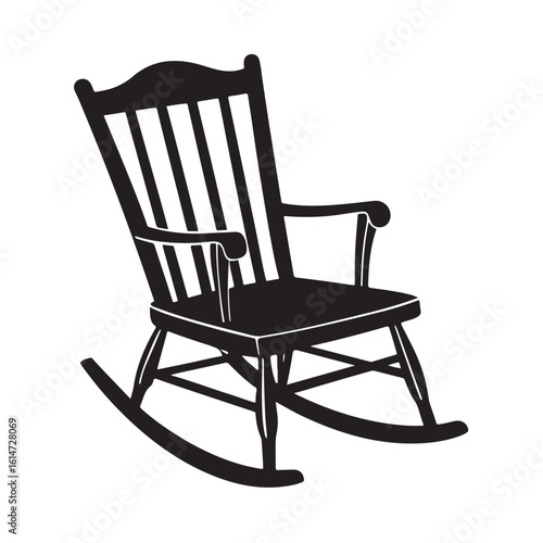 Rocking Chair Icon Vector