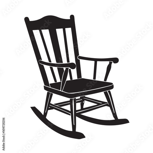 Rocking Chair Minimal Vector