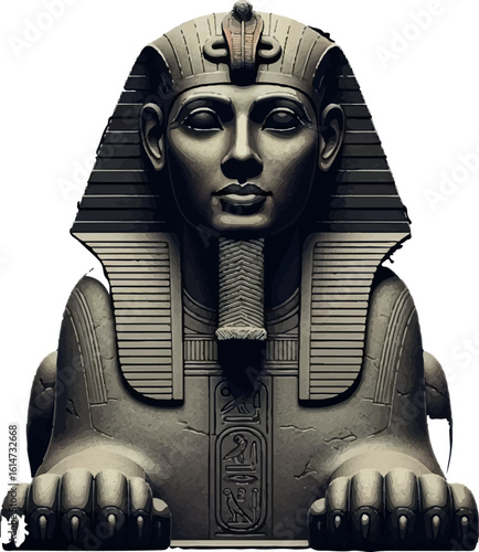 Magnificent Sculpture of Ancient Egyptian Sphinx A Timeless Symbol of Majesty and Mystery, Captivating Artistry of an Ancient Civilization