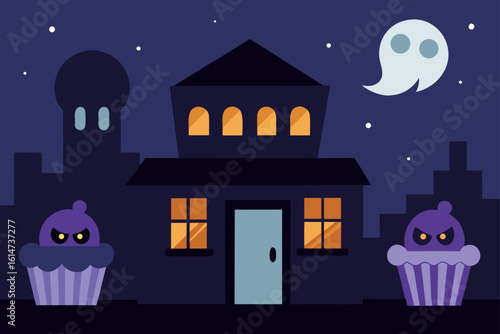 haunted bakery night ghost bakers floating spooky
