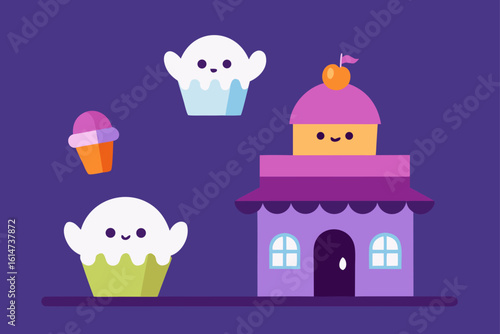 haunted bakery floating ghost bakers halloween spooky