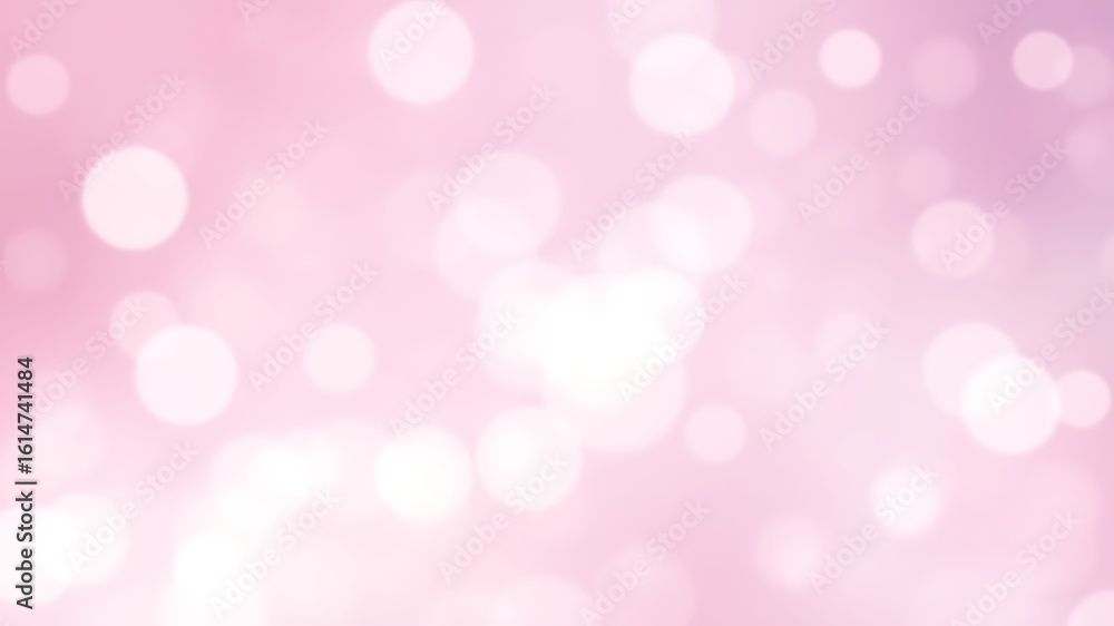 Obraz premium Soft pastel pink bokeh effect with bright circular lights for elegant design