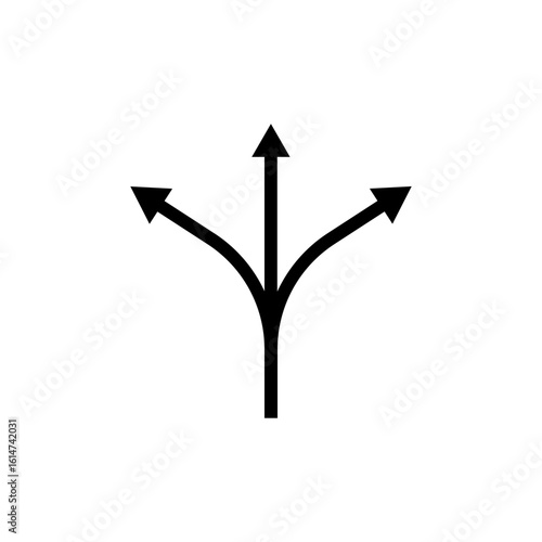 Multi Directional Arrow Icon Vector Navigation Symbol