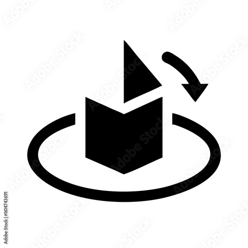 rotate object icon design.