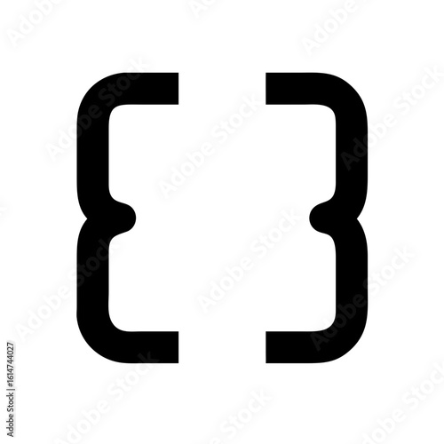 brackets icon design.