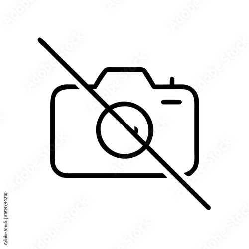 camera disabled icon design.