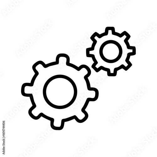 cog gear mechanism icon design.