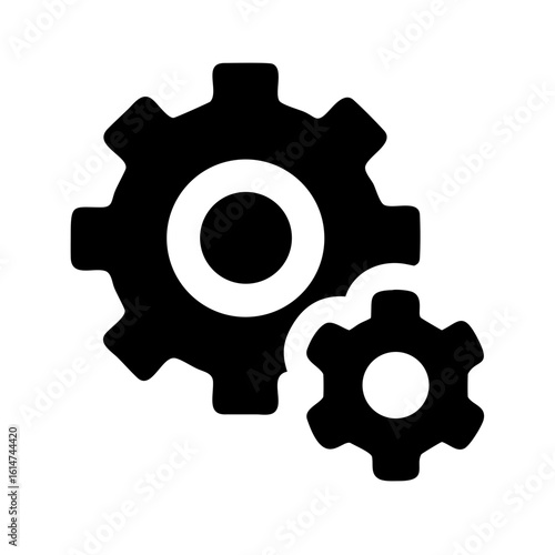 cog gear mechanism icon design.