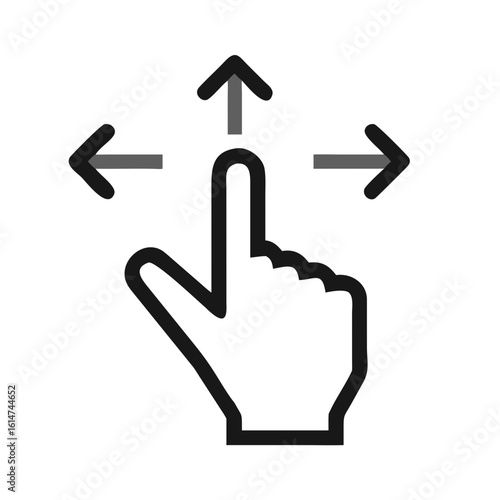 drag, grab and move icon design.