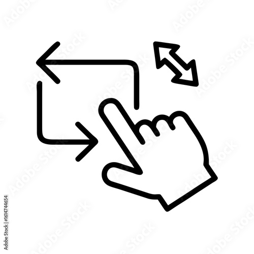 drag, grab and move icon design.