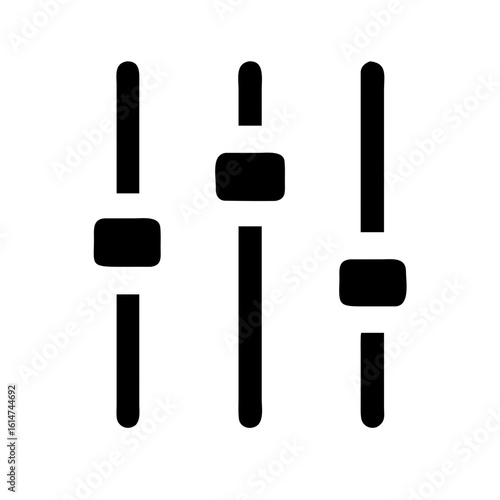 equalizer levels icon design.