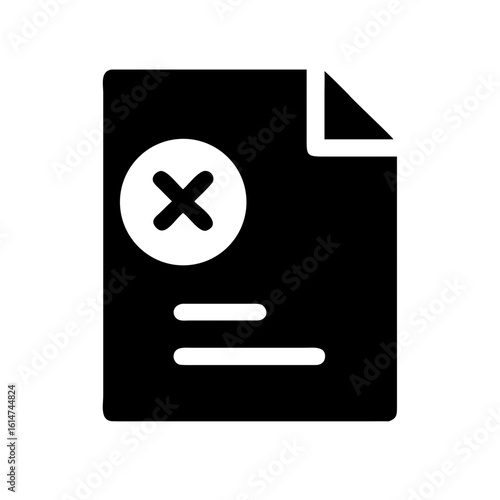 unverified document icon design.