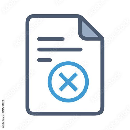unverified document icon design.