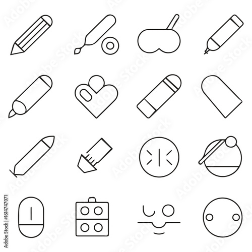 set of medical icons vector