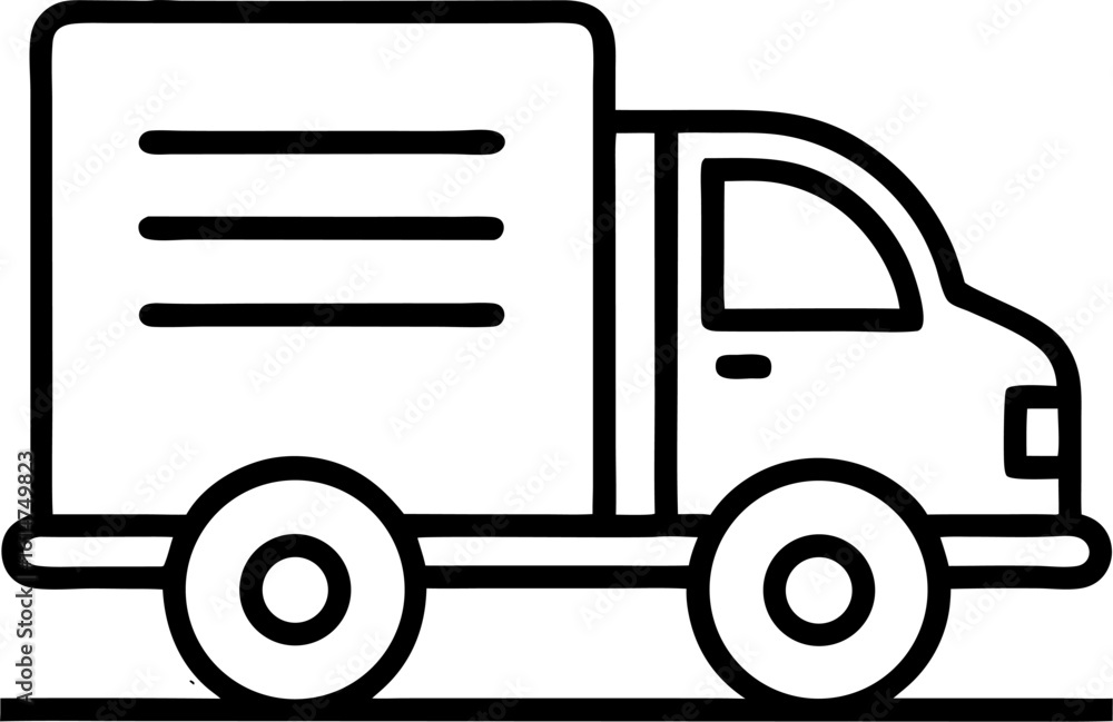 truck on a white background truck on a white background