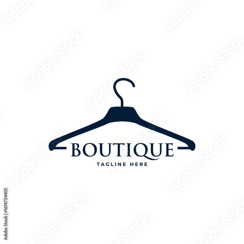 minimalist logo with hanger design illustration