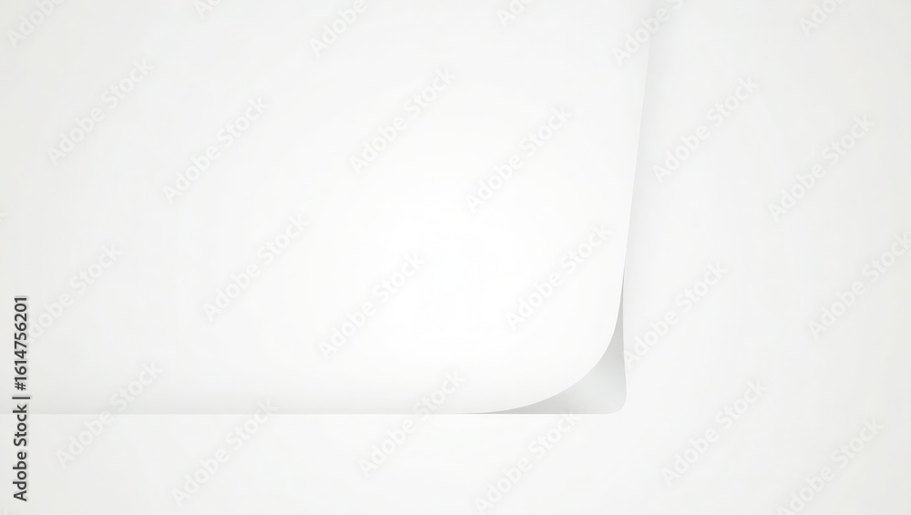 White paper corner curl blank White paper corner curl blank
